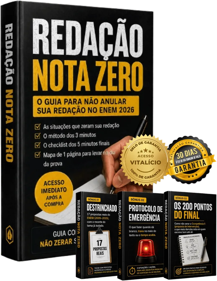 Guia Redação Nota Zero com os 3 bônus